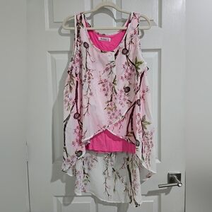 Nextmia Pink Floral Blouse
